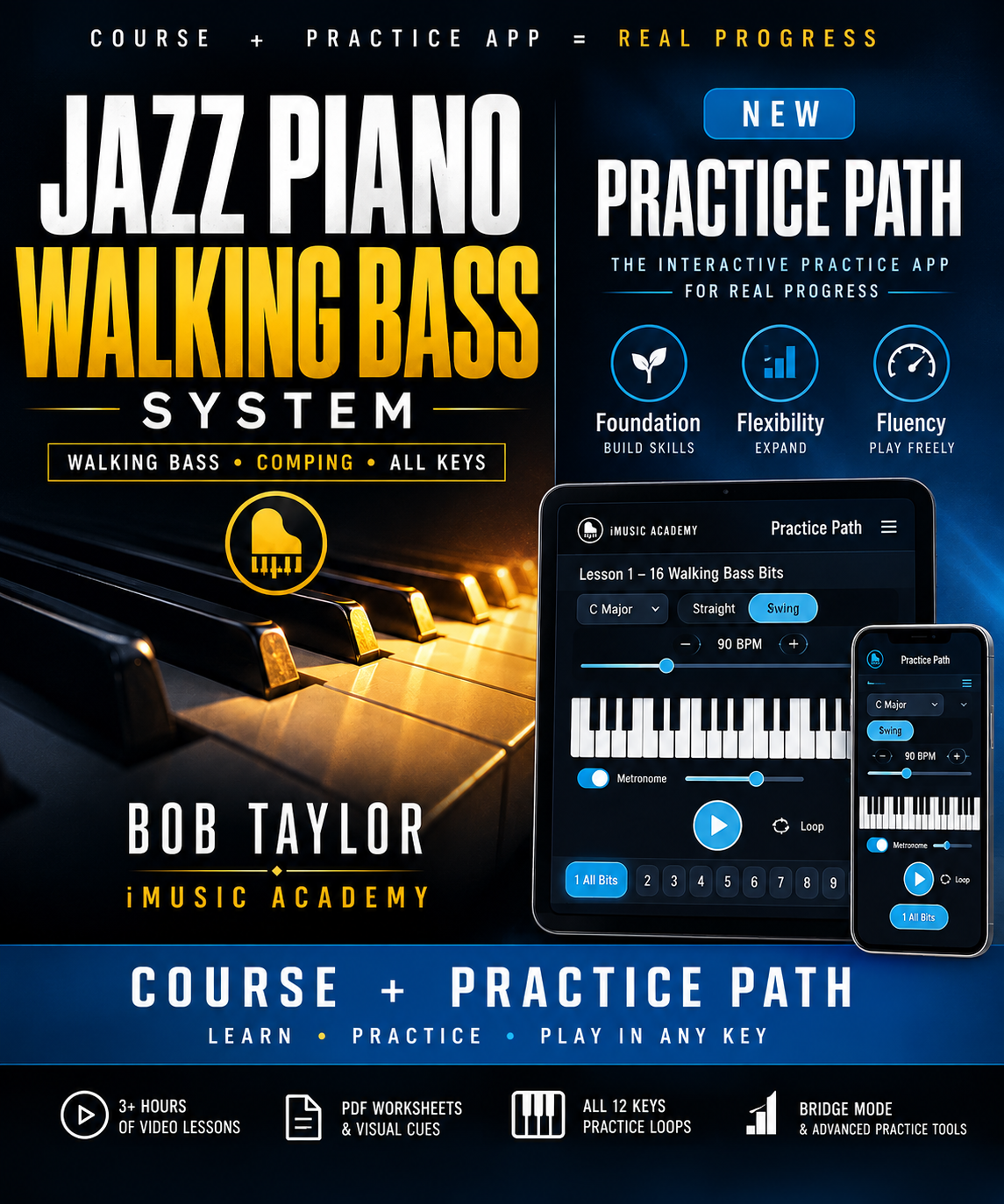 Jazz Walking Bass System plus Practice Path